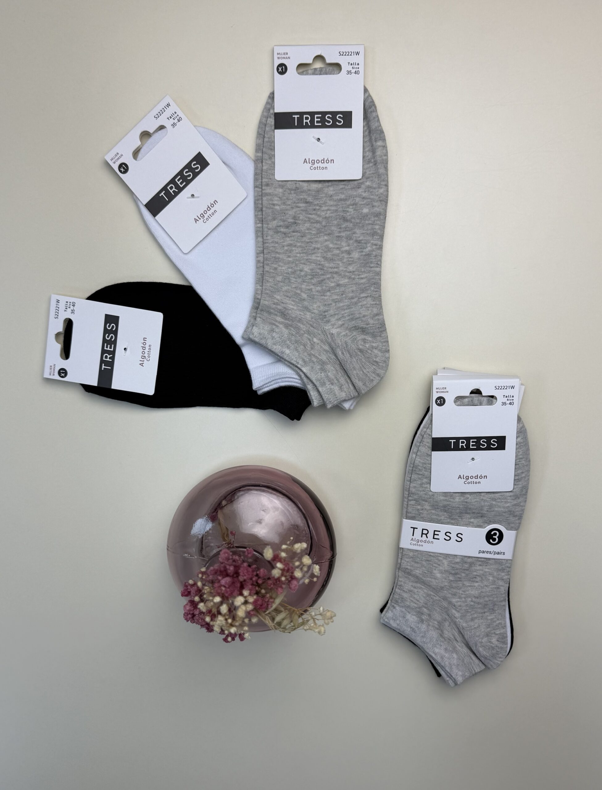 Pack de 3 chaussettes tress