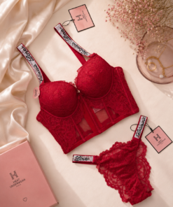 Ensemble corset H  " Rouge "