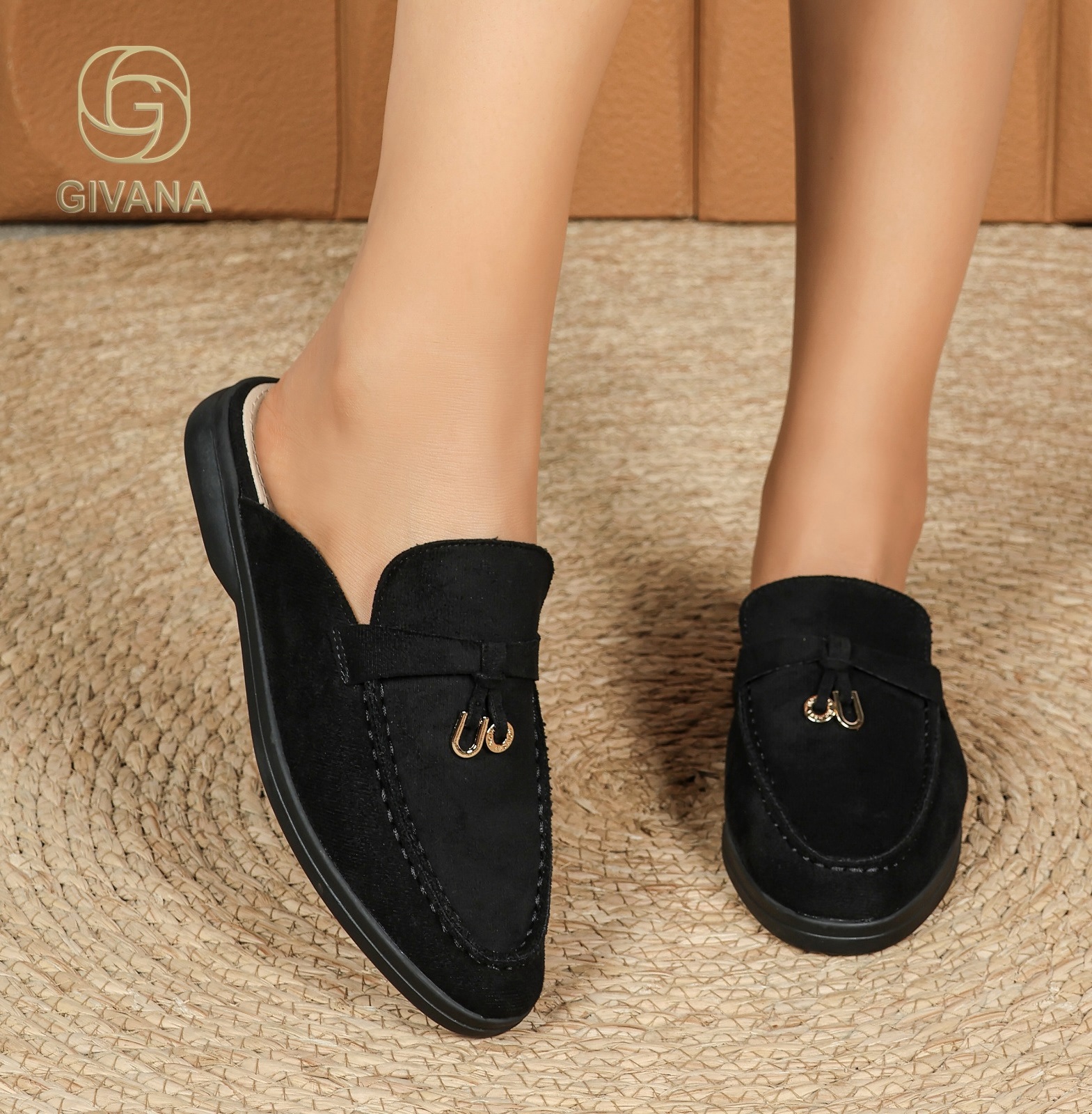 Mocassin ouvert - Black - – Image 2