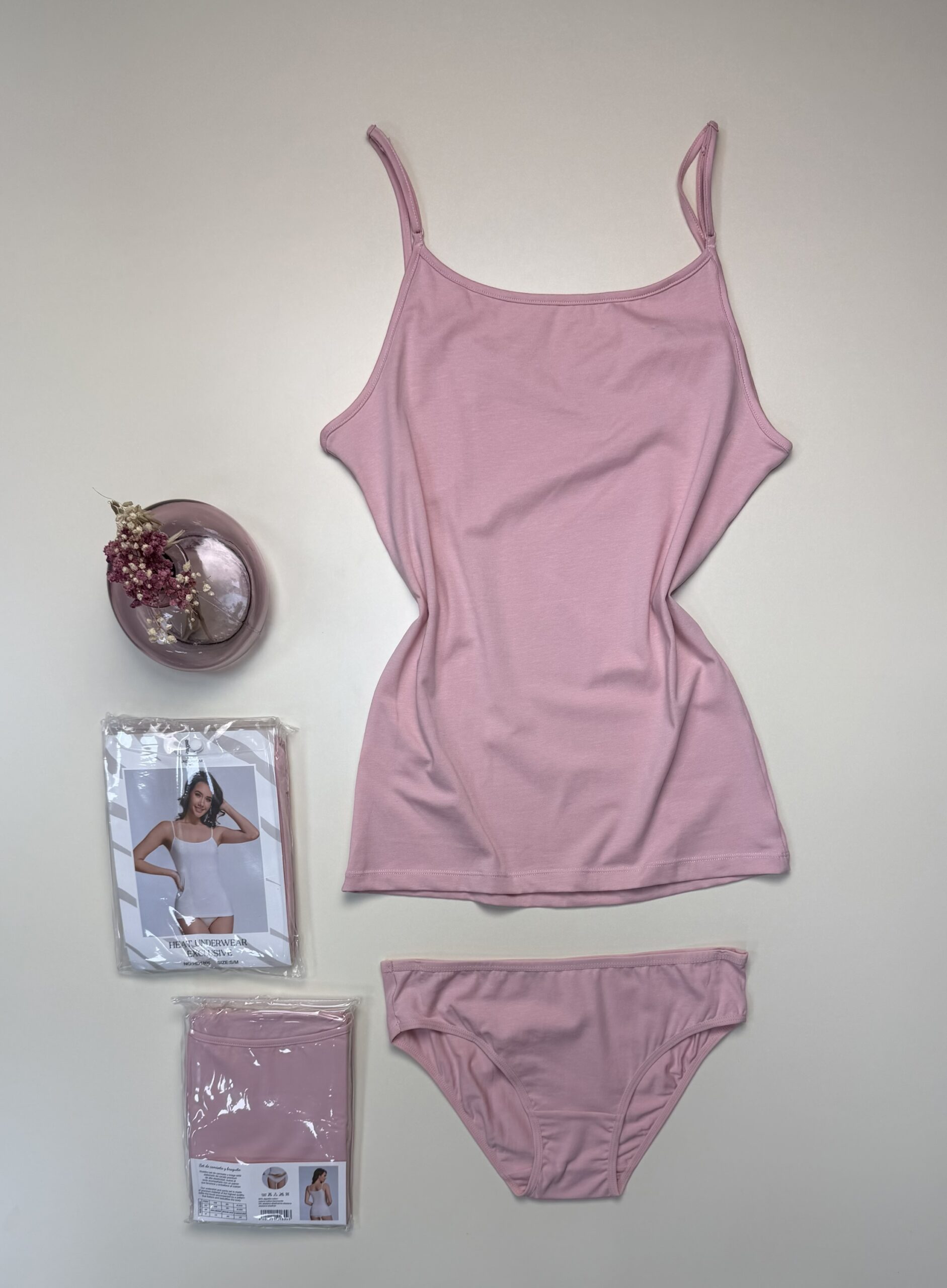 Bustier+bas H - coton - " Rose " – Image 2