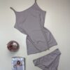 Bustier+bas H - coton - " Beige foncé  "