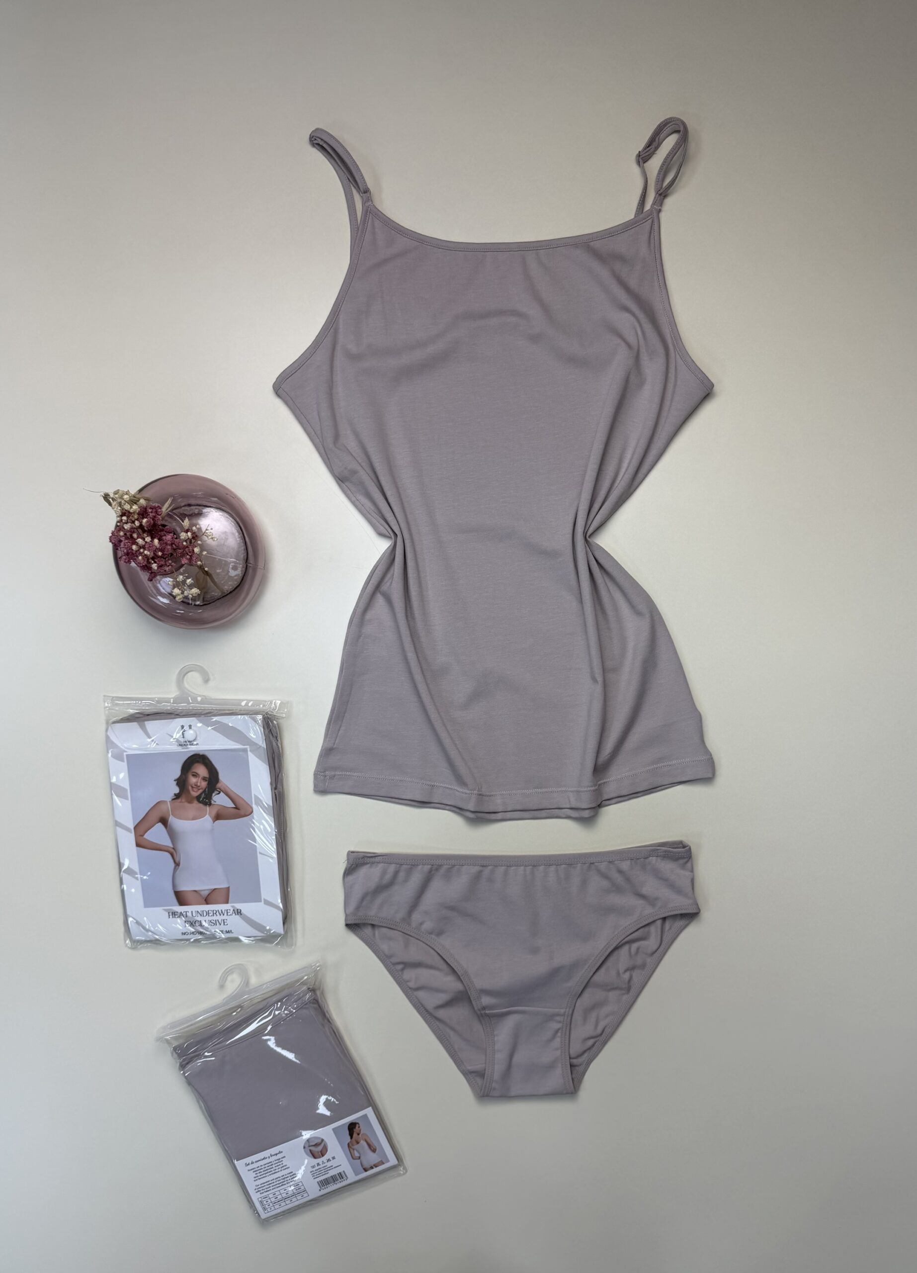 Bustier+bas H - coton - " Beige foncé " – Image 2