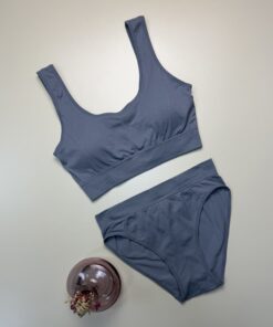Ensemble 2 pcs Tress " Bleu gris "