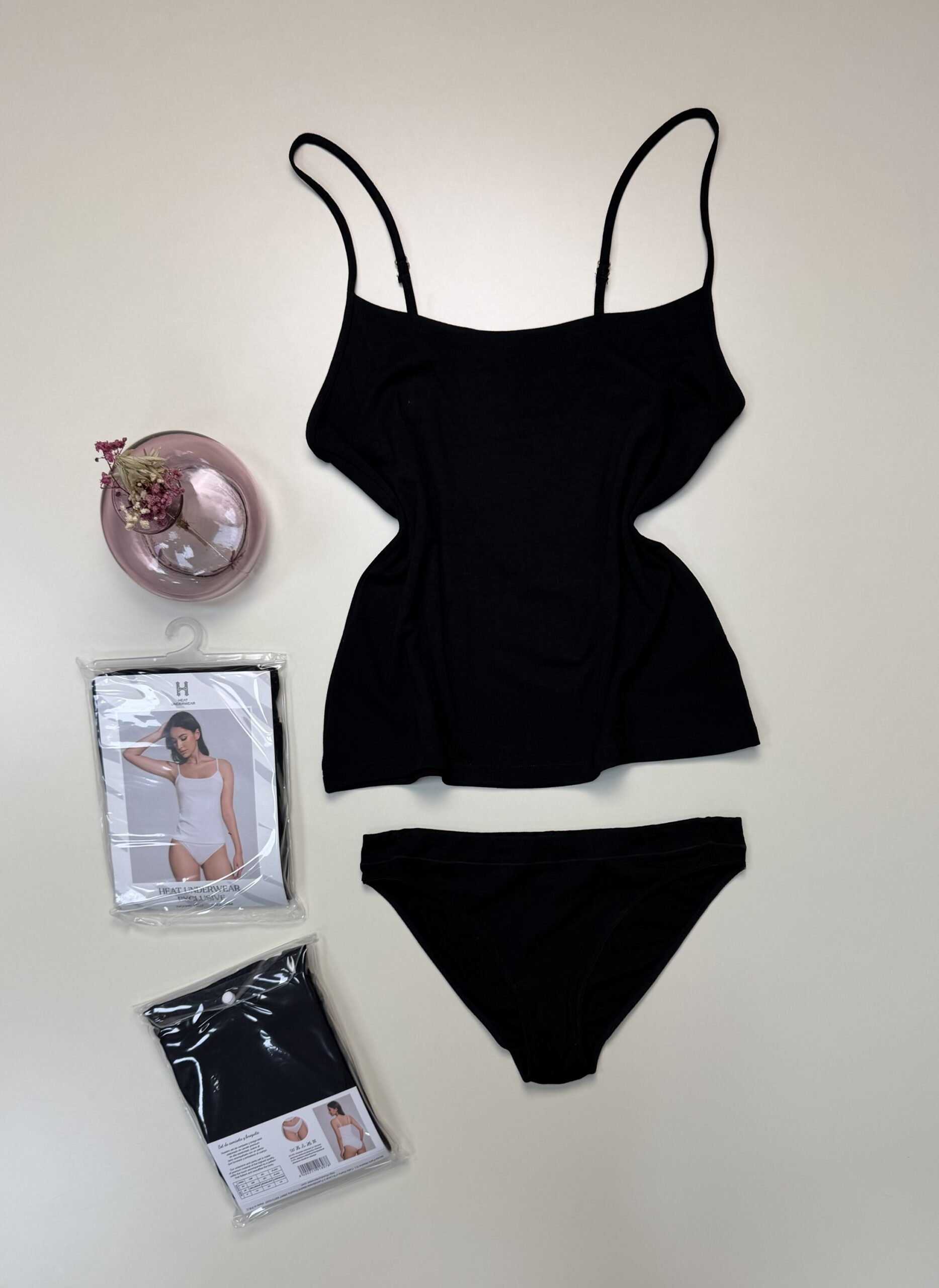 Tricot de peau + bas " Noir " - H - – Image 2