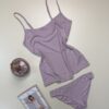 Tricot de peau + bas " Rose " - H -