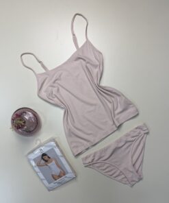 Tricot de peau + bas " Beige " - H -