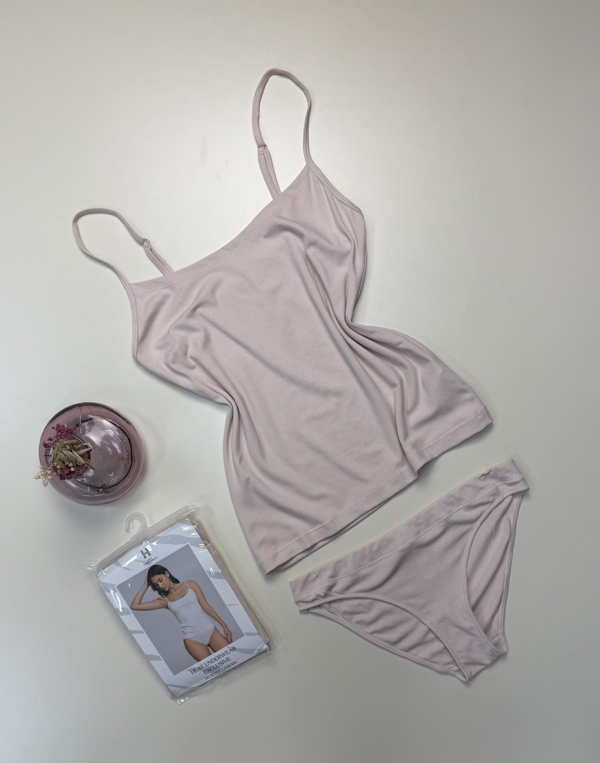 Tricot de peau + bas " Beige " - H -