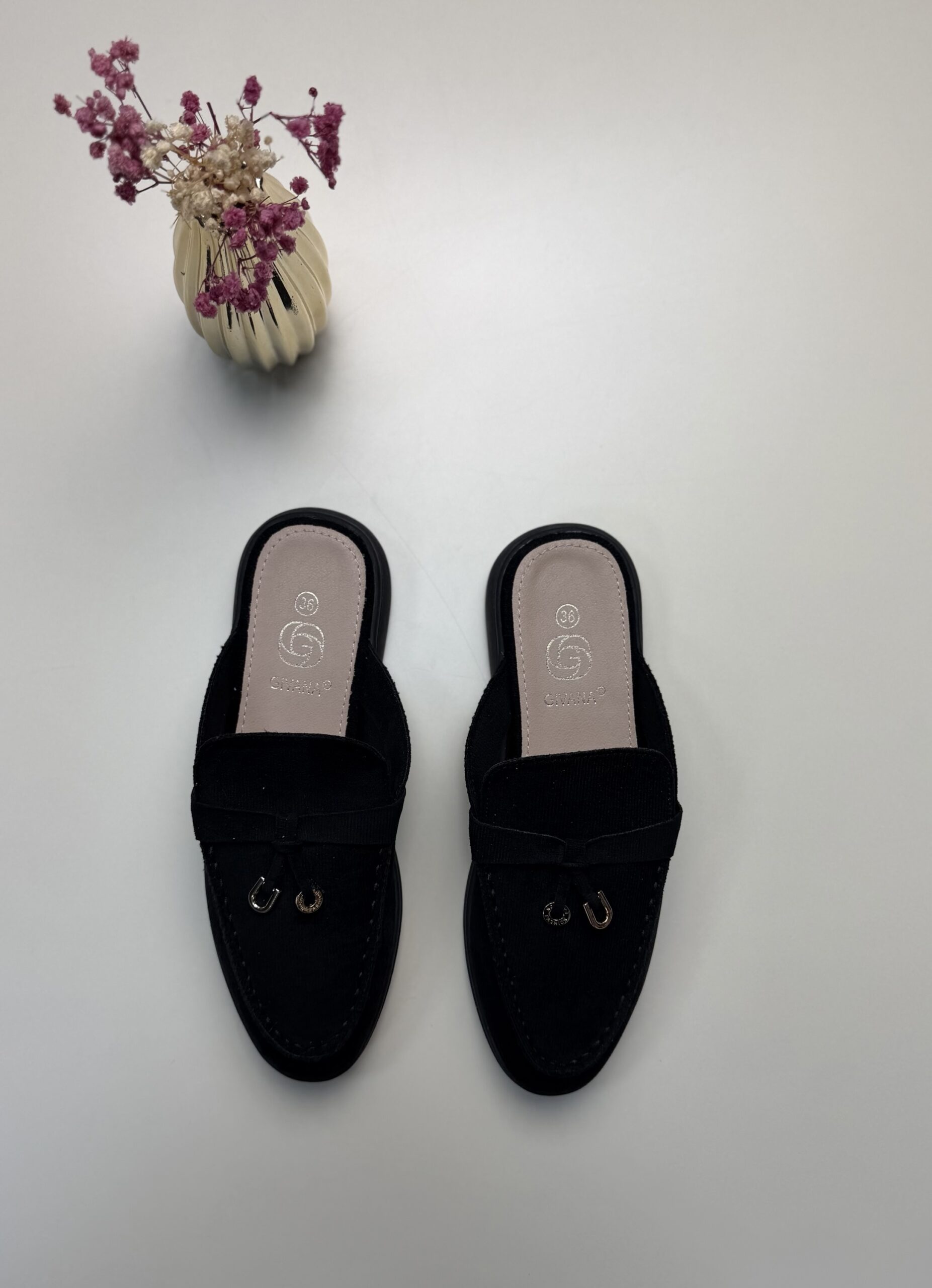 Mocassin ouvert - Black - – Image 4