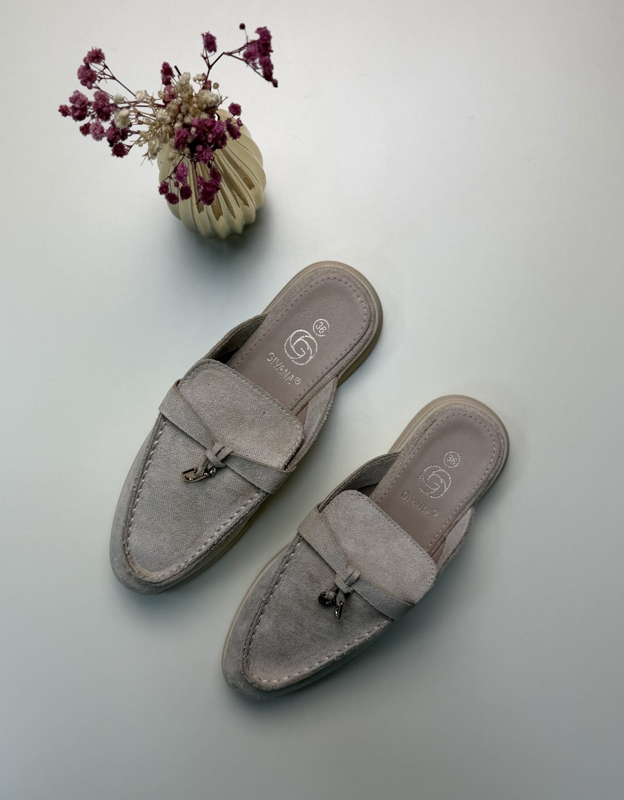 Mocassin ouvert - Beige-