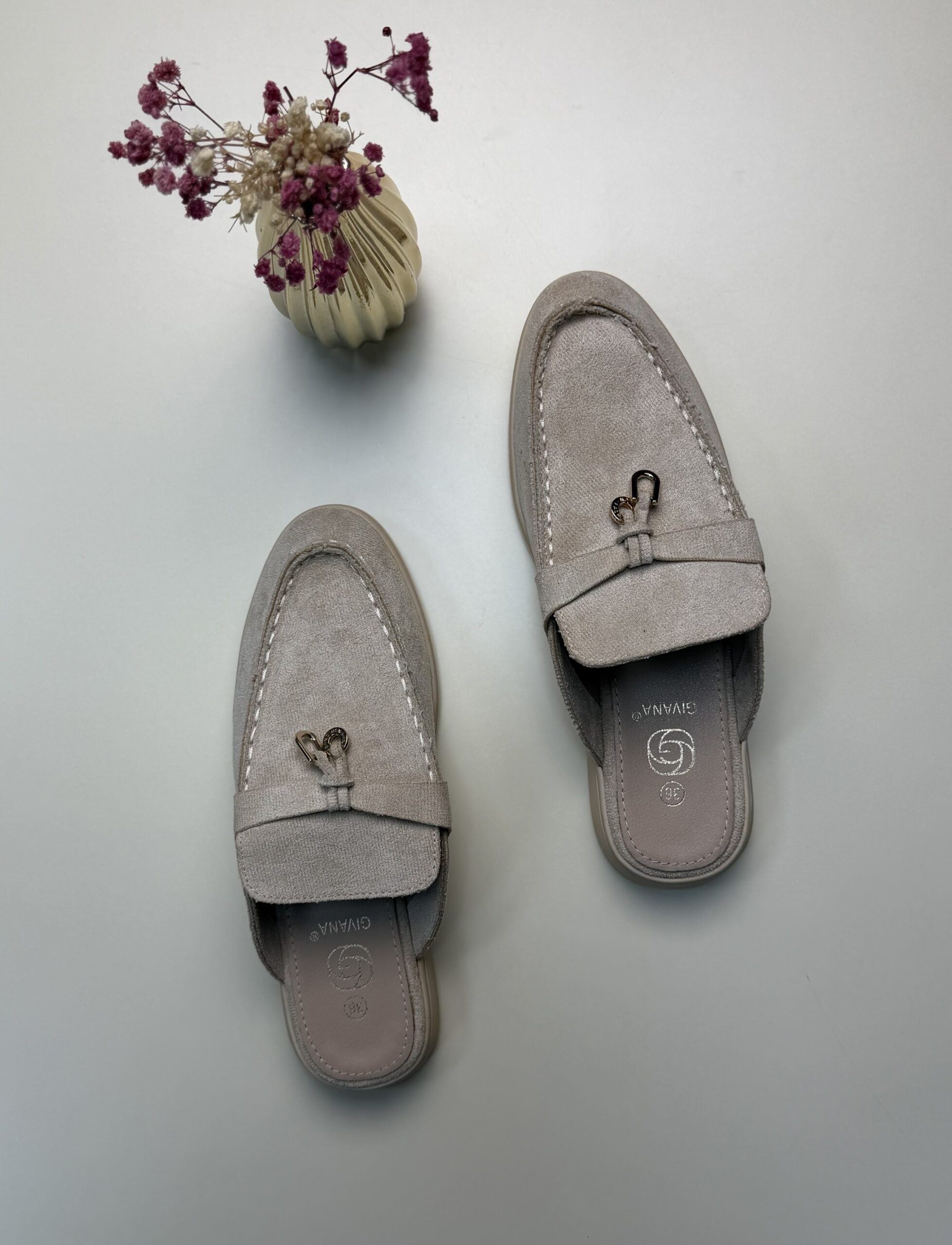 Mocassin ouvert - Beige- – Image 4