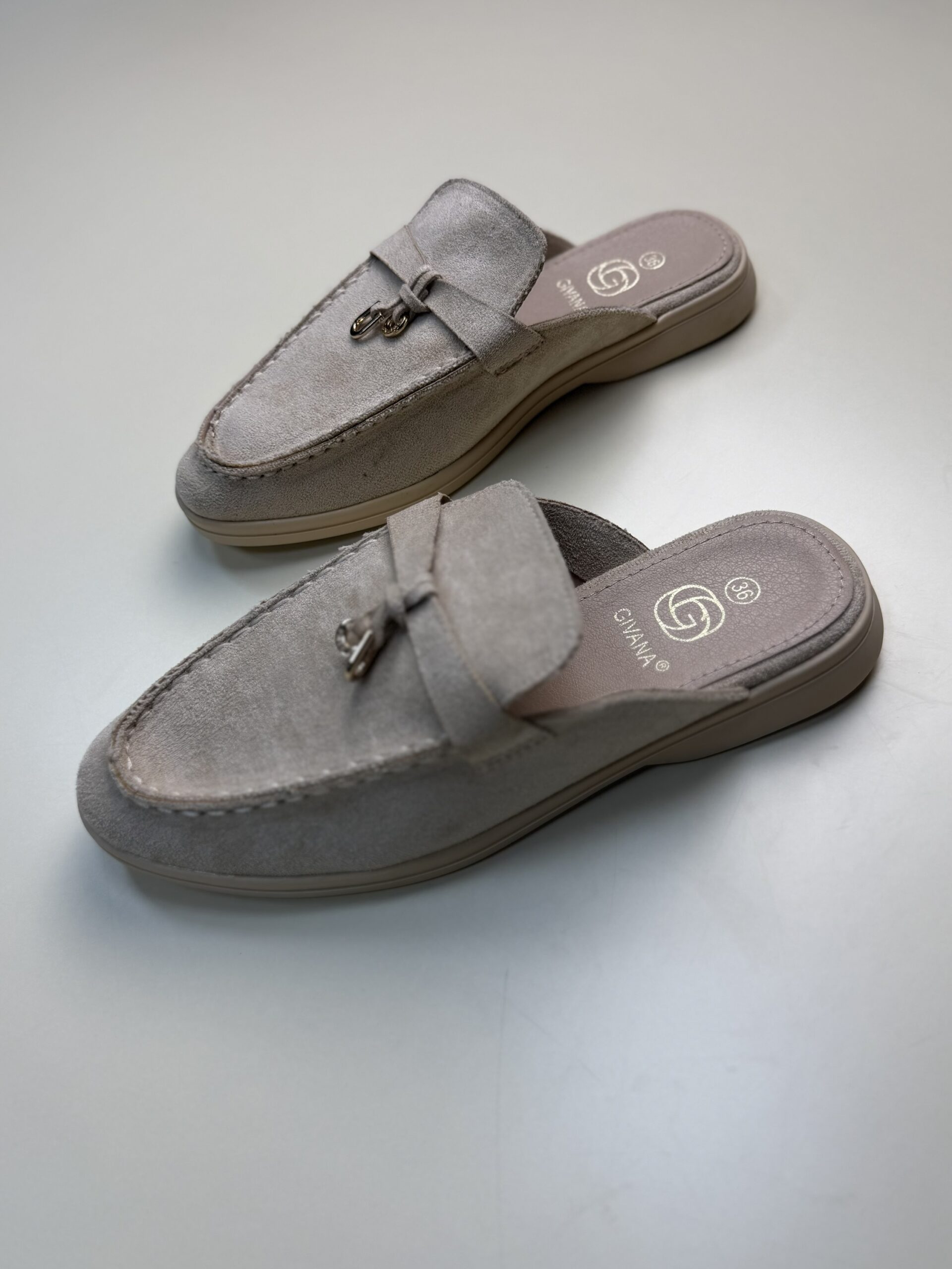 Mocassin ouvert - Beige- – Image 3