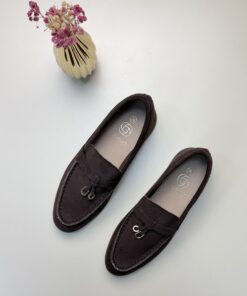 Mocassin en daim " Brown "