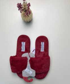 Alternative view of Pantoufle ouverte fourrure " Rouge "- Primark