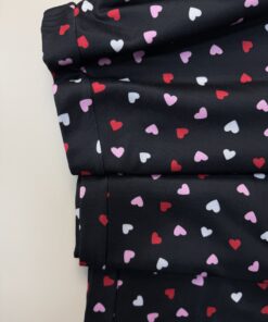 Alternative view of Pyjama boutonnée haut demi manche -H- " Noir coeur "