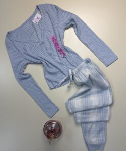 Pyjama haut manche longue - Primark - bleu