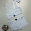 Ensemble 2 pièces - PRIMARK -" White love to lounge "