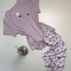 Pyjama pantalon demi manche " Rose "