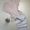 Pyjama pantacourt " rose clair  " - TRESS -