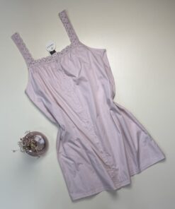 Chemise de nuit 100% Coton " Rose "