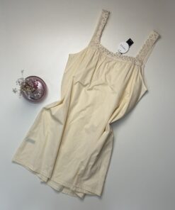 Alternative view of Chemise de nuit 100% Coton " Jaune "
