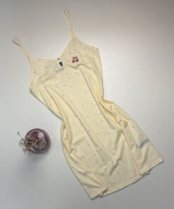 Nuisette en Coton " Jaune à rayures "