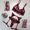 Body - H - en dentelle " Rouge "