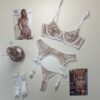 Body - H - en dentelle " Blanc "