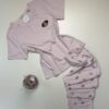 Pyjama pantalon haut demi manche en Coton "Rose" - TRESS -