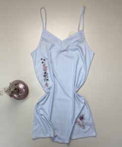 Alternative view of Nuisette en Coton "Bleu à rayures"