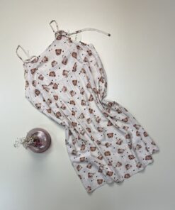 Nuisette " Beige à motif "