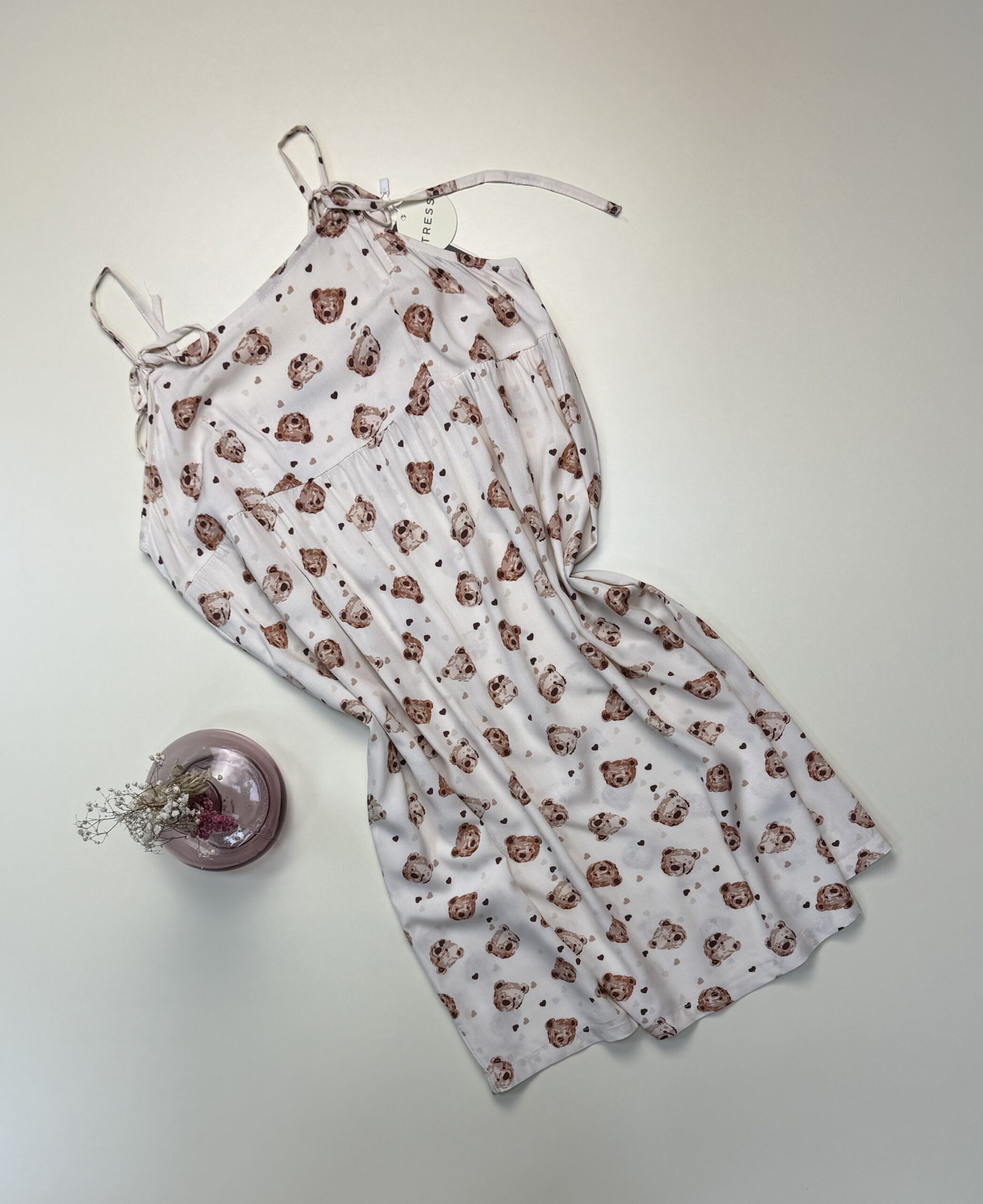 Nuisette " Beige à motif "