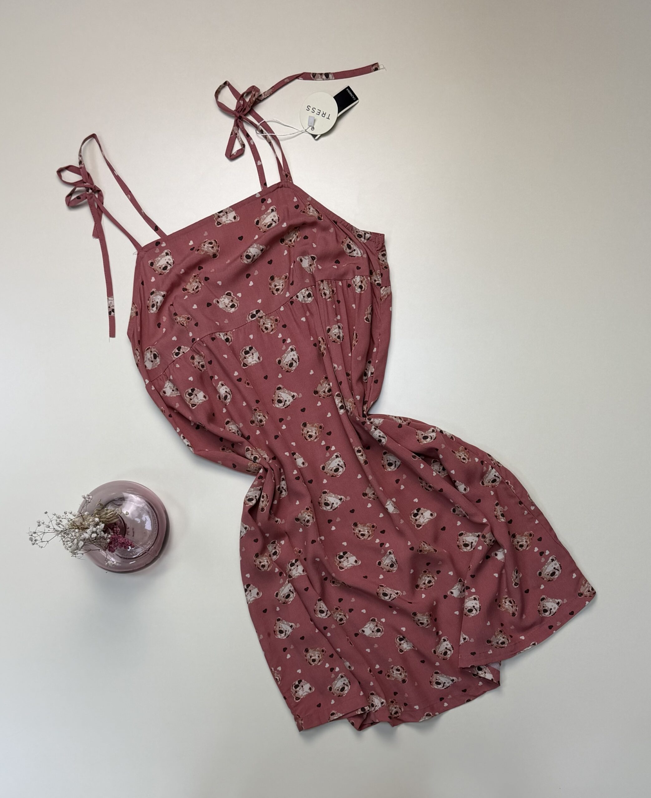 Nuisette " Rose à motif "