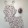 Short bustier -TRESS-  " Beige à motifs "