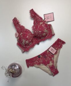 Ensemble 2 pcs - H - Push Up rose foncé