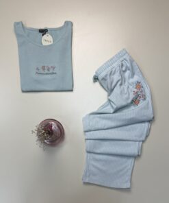 Alternative view of Pyjama demi manche pantalon -TRESS- " Vert "