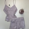 Short bustier en satin -TRESS- " Bois de rose "