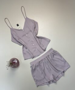 Alternative view of Short bustier en satin -TRESS- " Bois de rose "