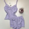 Pyjama short bustier -TRESS- " Mauve "