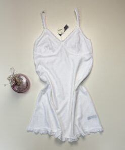Alternative view of Nuisette -TRESS- Jacquard " Blanc "