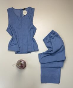 Alternative view of Bustier pantalon Denim -TRESS- " Bleu ciel "