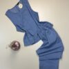 Bustier pantalon Denim -TRESS- " Bleu ciel "