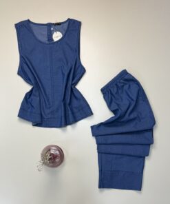 Alternative view of Bustier pantalon Denim -TRESS- " Bleu foncé "