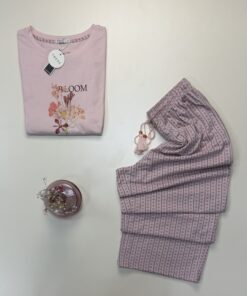 Alternative view of Pyjama haut demi manche - coton - " Rose " -TRESS-