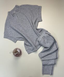 Ensemble jogging demi manche " Gris " - TRESS