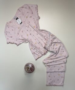 Pyjama pantalon haut demi manche " Rose " - TRESS