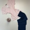 Pyjama haut demi manche - coton -  " Rose " -TRESS-