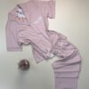 Pyjama boutonné 100% coton " Rose " -H-