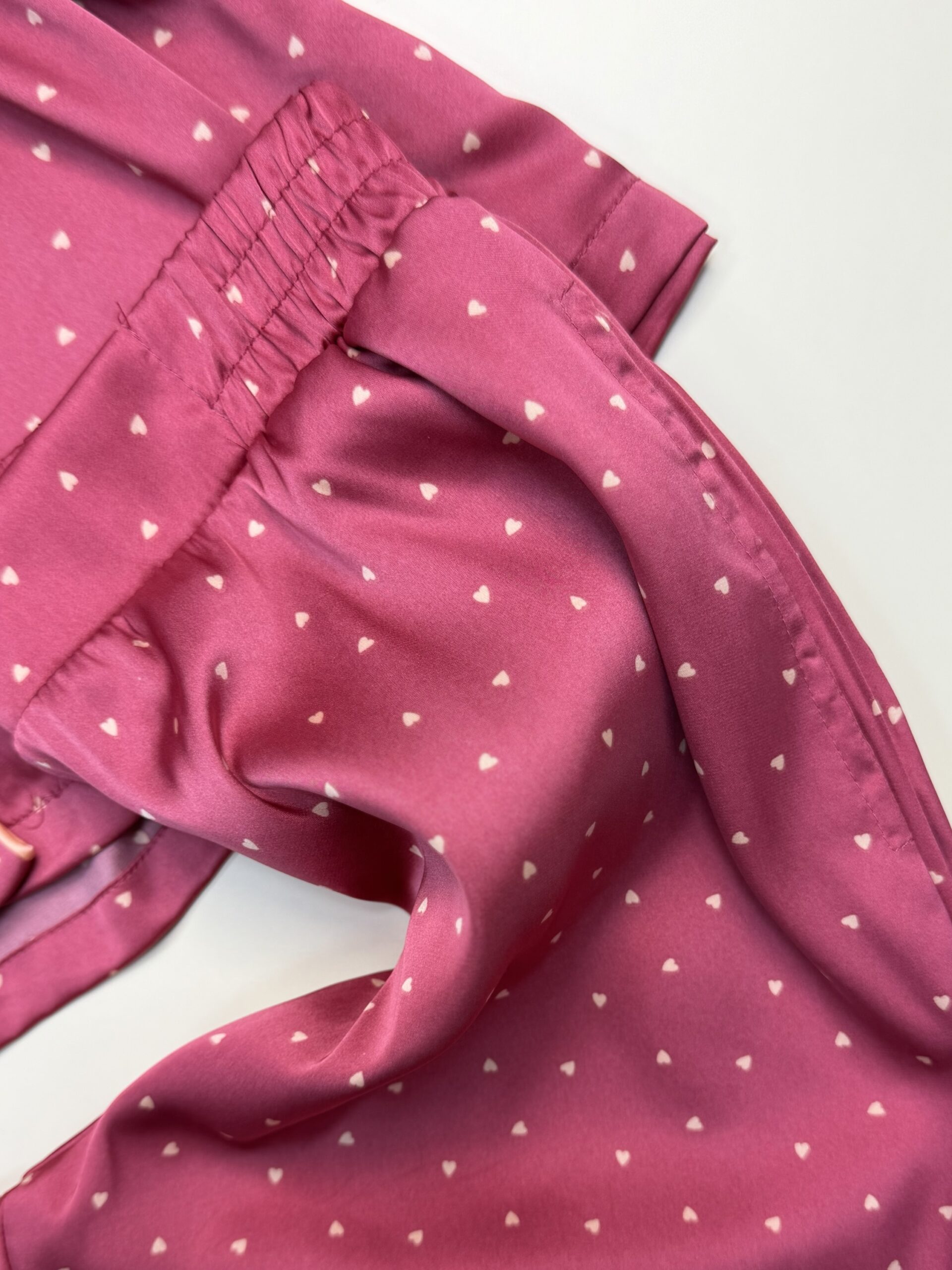 Pyjama boutonné en satin " Rose " - TRESS - – Image 4