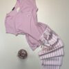 Pyjama haut demi manche pantalon en satin " Rose "