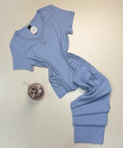 Pyjama haut demi manche " Bleu "